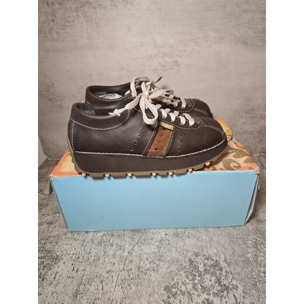New Y2K Chunky Brown Mudd Shoes Size 7M  Women's NOS With Box Baby Doll Lace